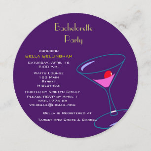 Martini Bachelorette Party Invitation