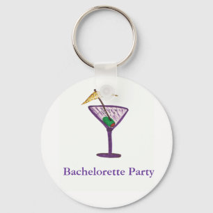 Martini Bachelorette Party Key Ring