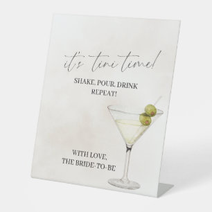 Martini Bar Signature Drink Bar Pedestal Sign