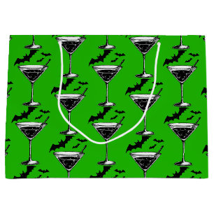 Martini Bats Large Gift Bag