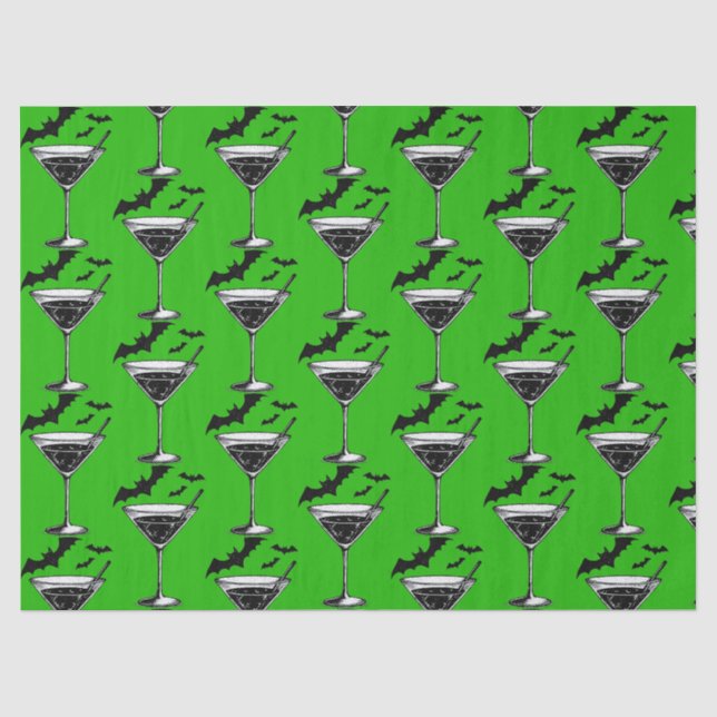 Martini Bats Tissue Paper (Front)