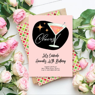 Martini Birthday Invitation