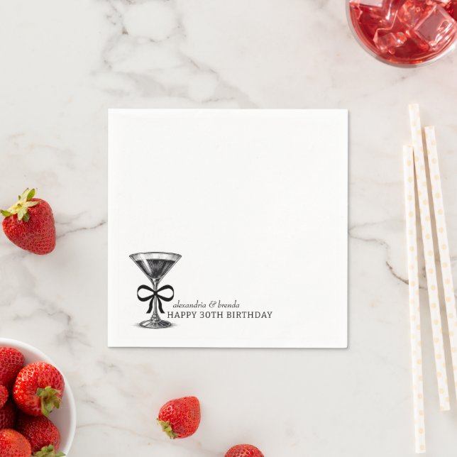 Martini Bow Napkin (Insitu)