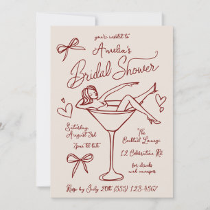 Martini Bridal Shower Invite