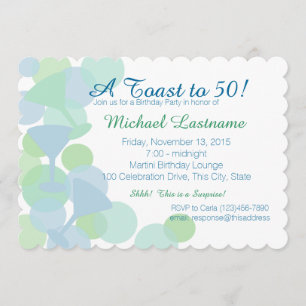 Martini Bubbles Party Invitation