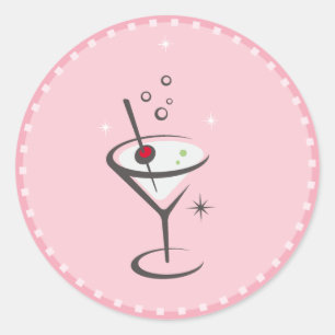 martini classic round sticker