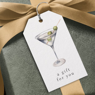 Martini Cocktail Bar Gift or Favour Tag