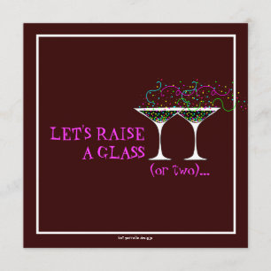 Martini Cocktail Birthday Party Invitation