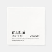 Martini Cocktail Modern Quote Black Typography