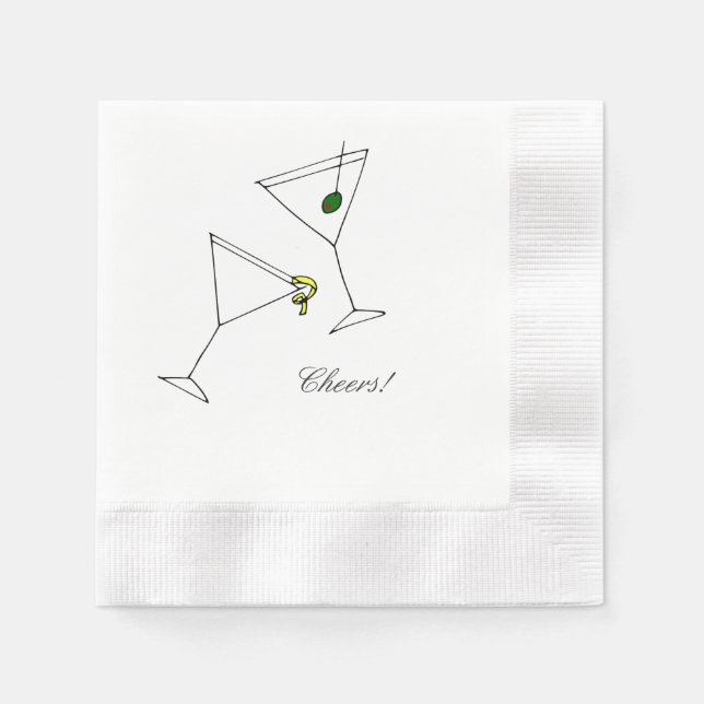 Martini Cocktail Napkin (Front)