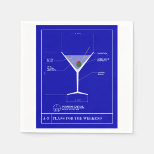 Martini Cocktail Napkins