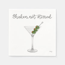 Martini Cocktail Napkins