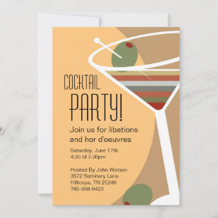 Martini Cocktail Party Invitations