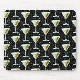 Martini Cocktail Pattern Mouse Mat