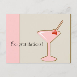 martini, Congratulations! Postcard