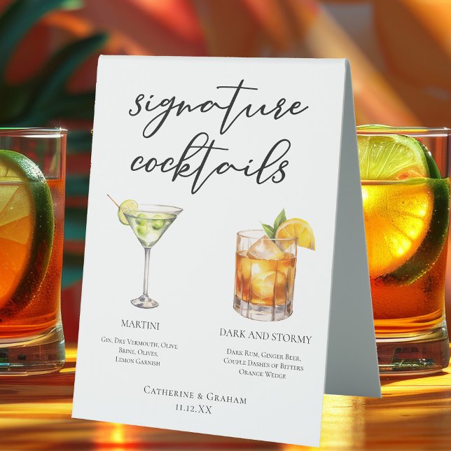 Martini Dark & Stormy Signature Cocktails Menu (Creator Uploaded)