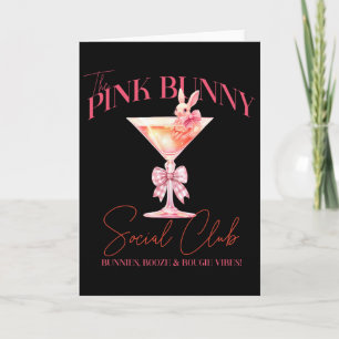 Martini Easter Pink Bunny Tail Social Club Happy E Card