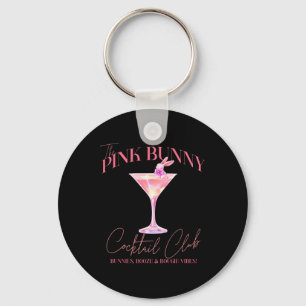 Martini Easter Pink Bunny Tail Social Club Happy E Key Ring