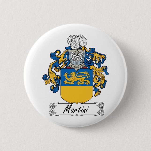 Martini Family Crest 6 Cm Round Badge (Front)