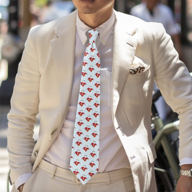 Martini Fantasy Red Dragon Tie (Creator Uploaded)