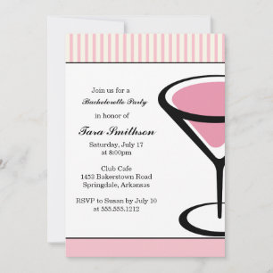 {martini}  girls night out invitation