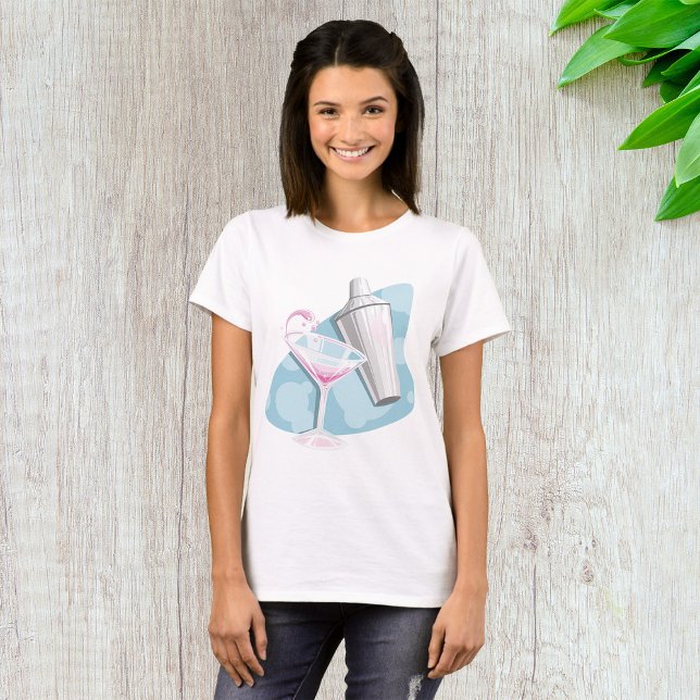 Martini Glass And Shaker T-Shirt (Creator Uploaded)