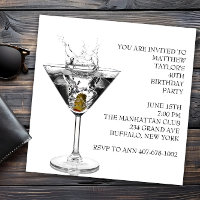 Martini Glass Birthday Party