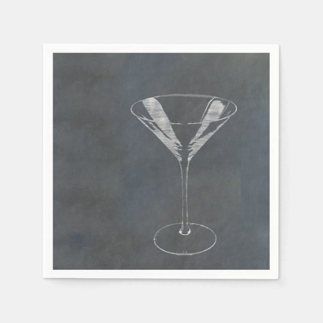 Martini Glass Napkin (Front)