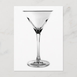 martini glass postcard