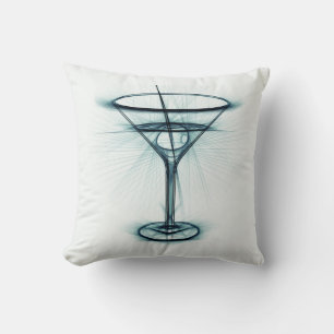 Martini Glass Sketch Cushion