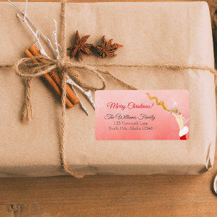 Martini Glass Spilling Christmas Glitter Party