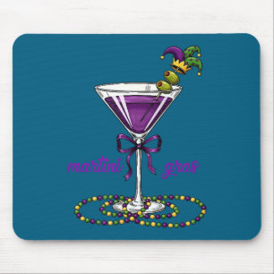 Martini Gras Baby Women Girls Graphic Art Mouse Mat