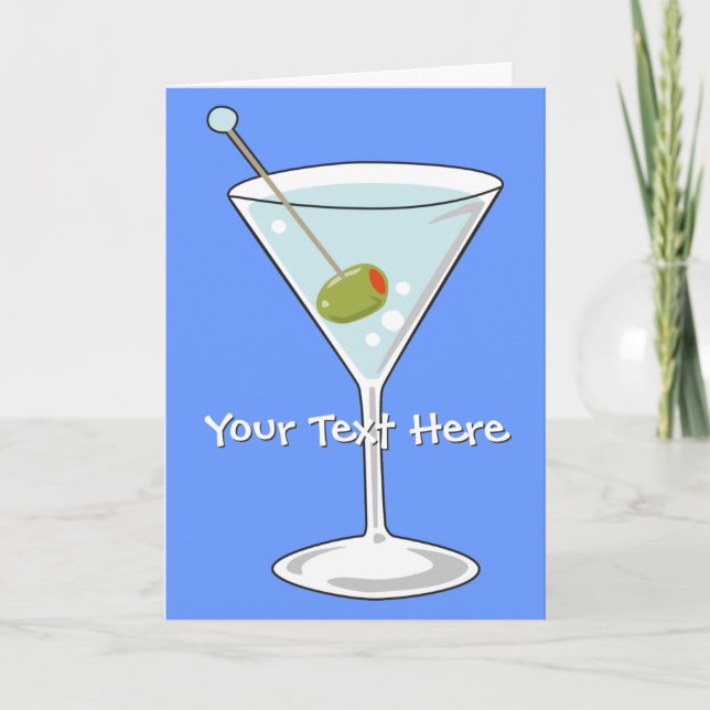 Martini Greeting Card (Front)