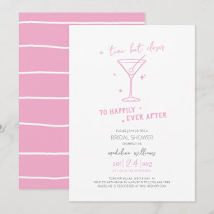 Martini Happily Ever After Bridal Shower Invitation