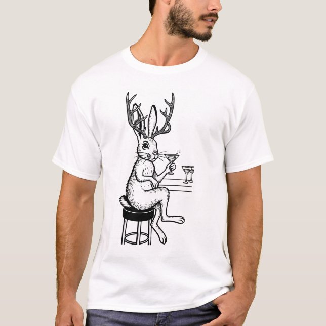 Martini Jackalope T-shirt (Front)