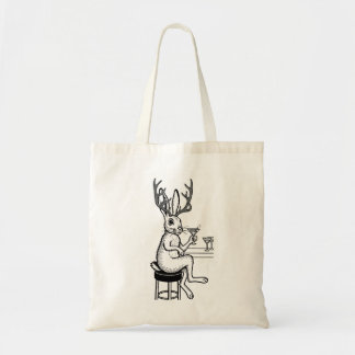 Martini Jackalope tote