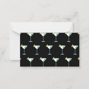 Martini Lovers Cocktail Glass Bartender Alcohol Card