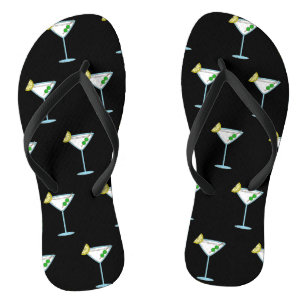 Martini Lovers Cocktail Glass Bartender Alcohol Flip Flops