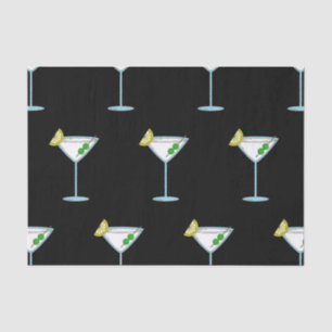 Martini Lovers Cocktail Glass Bartender Alcohol Tissue Paper