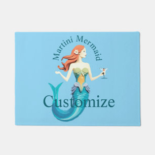 Martini Mermaid Thunder_Cove Doormat