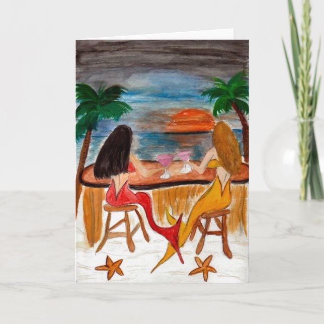 Martini Mermaids Card (Front)