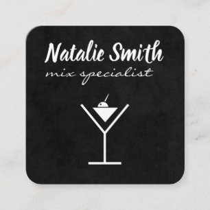 Martini / Mixology Square Business Card