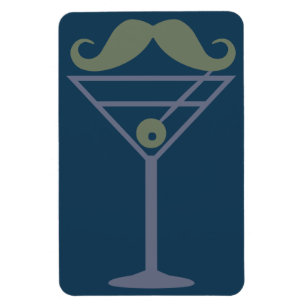 Martini Moustache magnet