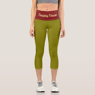 "MARTINI OLIVE" PERSONALIZE High-Waist Capri Leggings