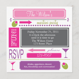 Martini Party Invitation
