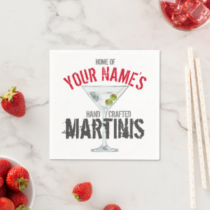 Martini Personalised Napkin