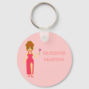 Martini Queen Keychain