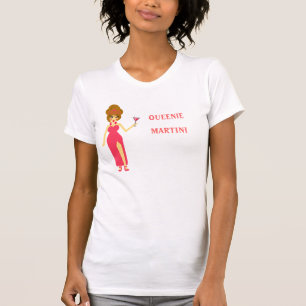 Martini Queen- White Tshirt