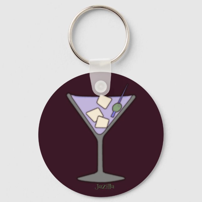 Martini, Quick! Key Ring (Front)