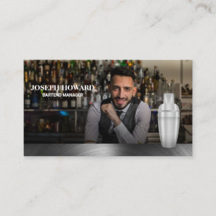 Martini Shaker Bartender Business Card